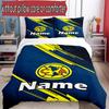 3pcs Duvet Cover Set (1*Duvet Cover + 2*Pillowcase, Without Core), Custom Name Club America Pattern Bedding Set, Home Bedroom Decor Gift