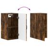 Bathroom Wall Cabinet UTRECHT Smoked Oak 30 X 31 X 59 Cm