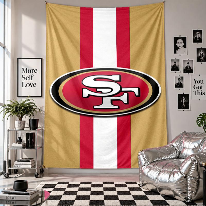 San Francisco 49ers Wall Tapestry Home Decor Wall Hanging Cloth for Bedroom Living Room Background