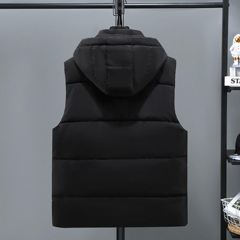 Plus Size Thick Sleeveless Vest Waistcoat Outerwear For Big Men