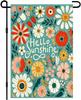 Hello Sunshine Garden Ag 12x18 Double Sided Oral Summer Garden Ag Colorful Owers Outdoor Decor Spring Welcome Yard F