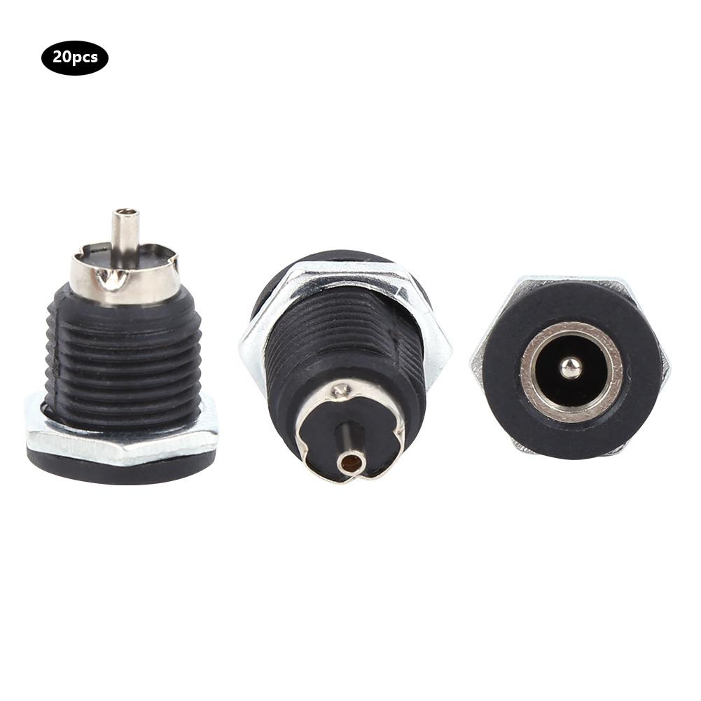 20Pcs Power Supply Female Jack Socket Panel Mount Plug Connector DC?022D 5A Electrical Supplies