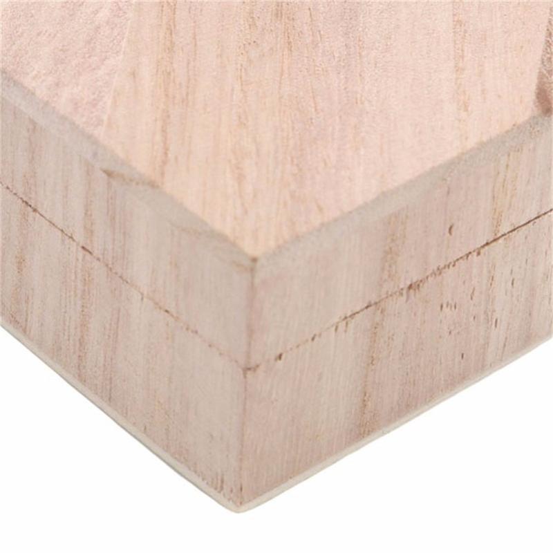 Natural Wood Heart Shape Storage Box Water Resistant Small Cosmetic Organizer Decorative Bathroom Vanity Decor
