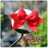 Motorcycle Helmet Ornaments Electric Bike Helmet Bow Style Bowknot For Car Body Decoration Accessories For Girls
