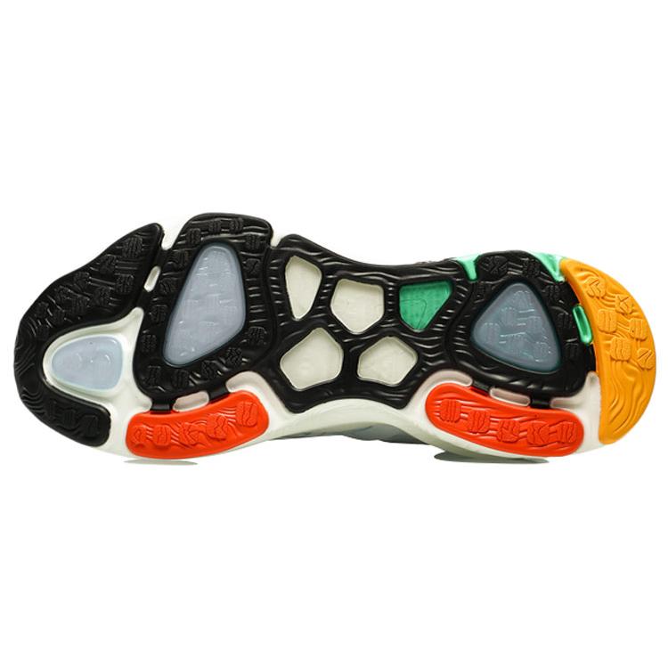 Li Ning Lanying Plus Slip Resistant Abrasion Resistant Low top Running Shoes Women's White Red Green ARHQ078-7