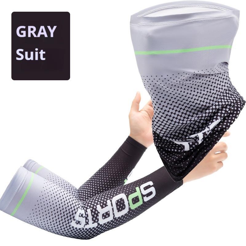 Ice Sleeved Gradient Summer Ice Silk Sun Protection Sleeved Men and Women Cycling Outdoor UV Protection