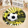 Free shipping! "Vibrant Soccer-Themed Round Carpet for Game Rooms" round carpet for home sofa bedroom, gift