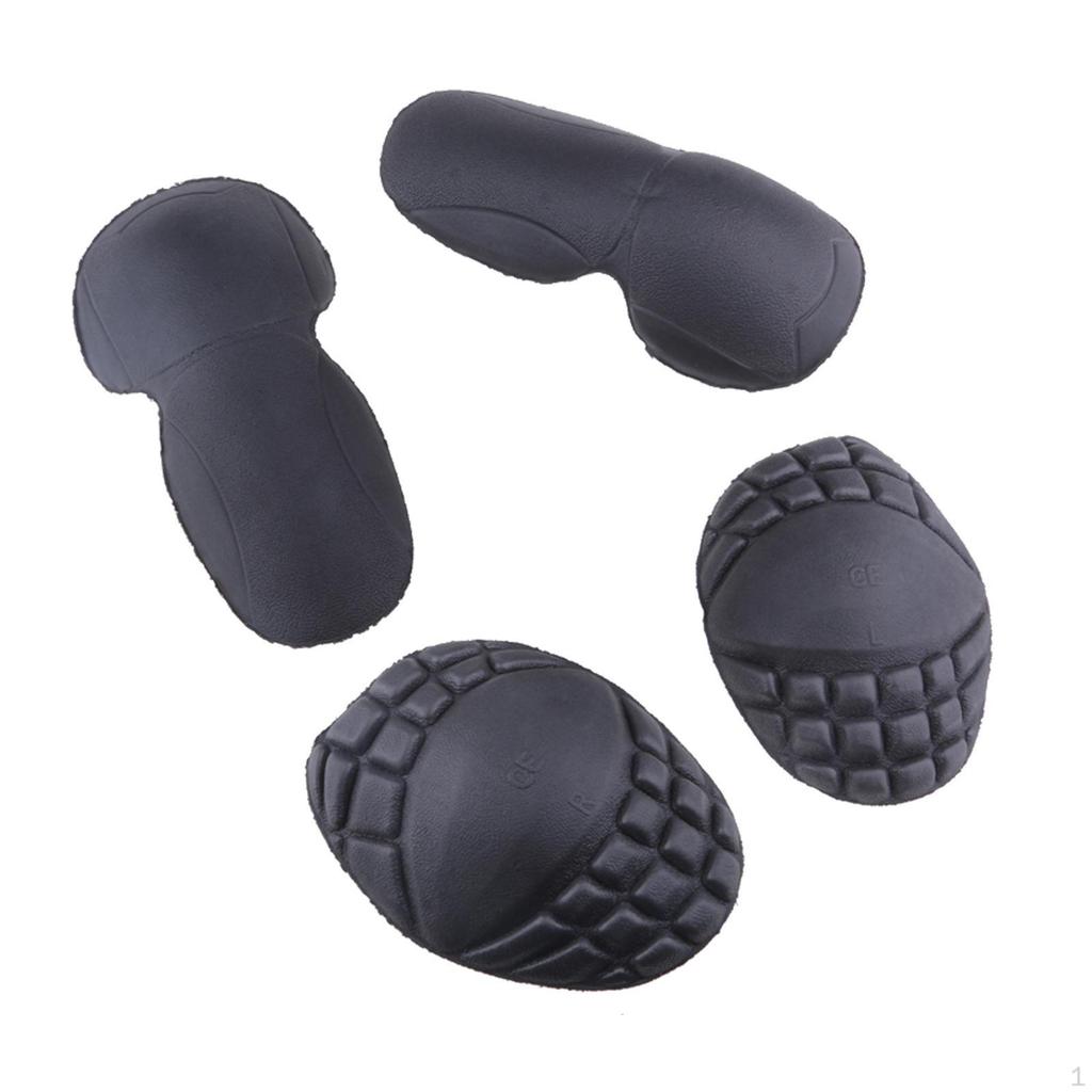 4x Elbow and Shoulder Pads, Protective Gear, Accessories, Riding Gear Removable Protection Pads