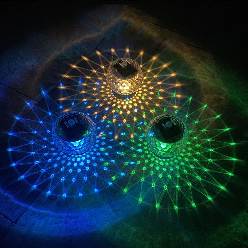 Solar Water Floating Lights  Garden Patio Lights  Swimming Pond Lights  Magic Ideas  Bathtub Pool Projection Lights