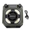 USB Rechargeable Fan Light Magnetic Work Light High Speed Turbo Engine 100 Levels Adjustable Wind Foldable Camping