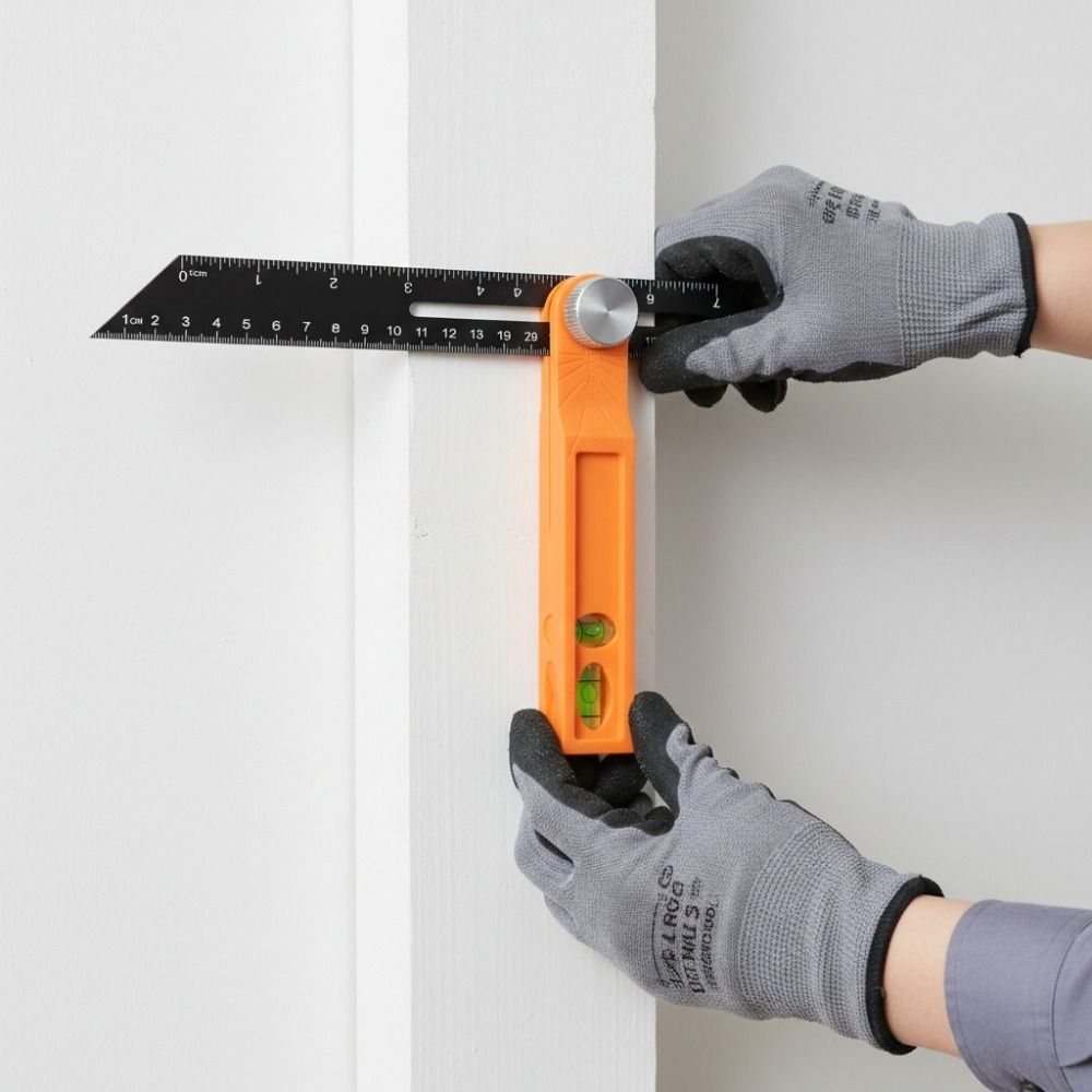 High Precision Measuring Tool Adjustable Sliding Level Ruler Right Angle Ruler Construction
