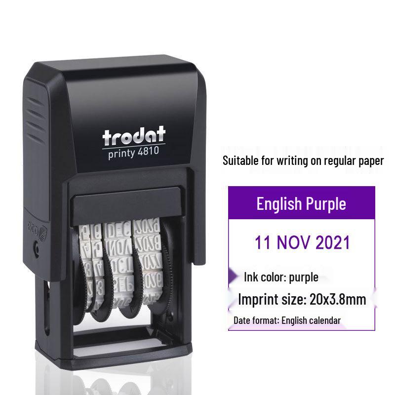 Zhuoda 4810 Automatic Adjustable Date Stamp with Ink Dispensing