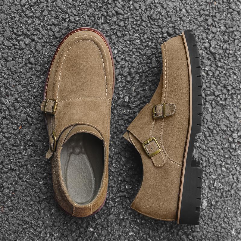 Fashion Suede Leather Man Casual Shoe Office Soft Loafers Classic Designer Slip on Flats Leisure Walk Mens Driving Shoes Soft Moccasins