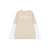 New Balance Contrasting Colors T Shirts Unisex Apricot Crew Neck Moderate Straight Fit 5DC16063-BEI