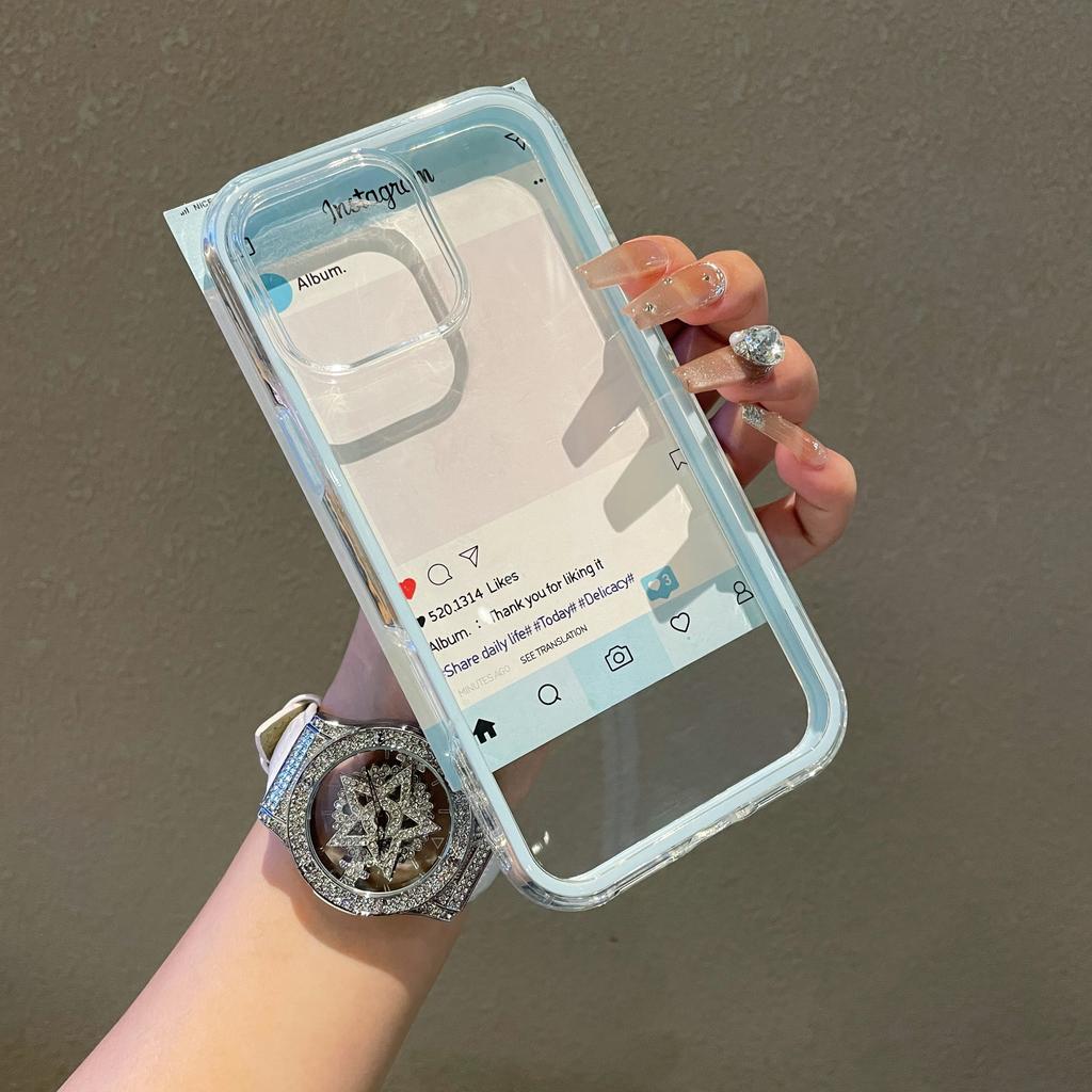 Luxury Transparent Shockproof Phone Case For iPhone 16 16E 14 15 Plus 11 12 13 Pro Max Color Frame Bumper Armor Protective Cover