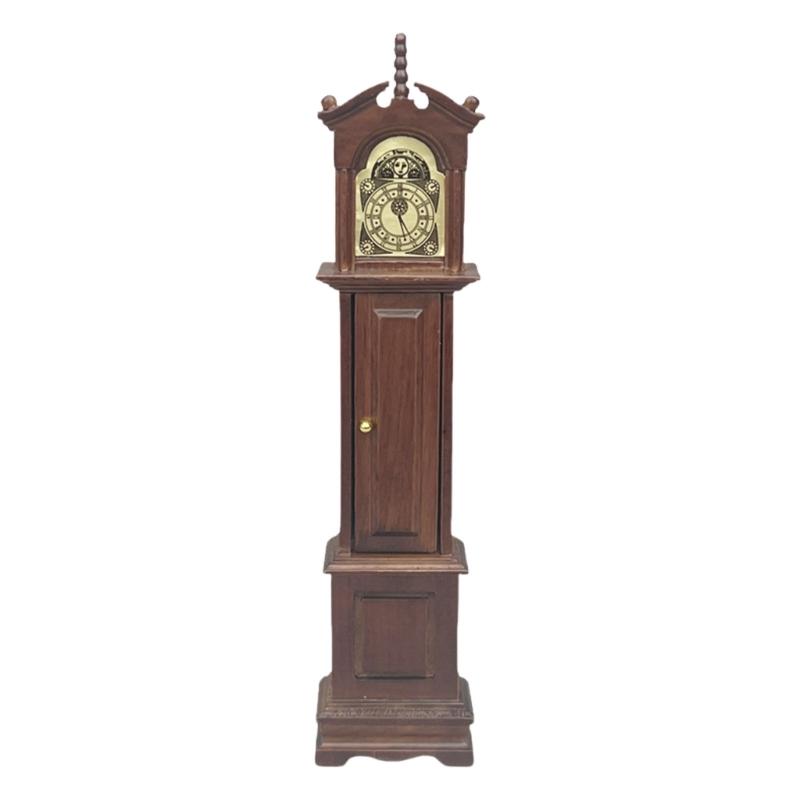 Nostalgic Miniature Floor Clock Dollhouses Accessory Perfect for Retro Enthusiasts and Unique Home Decors