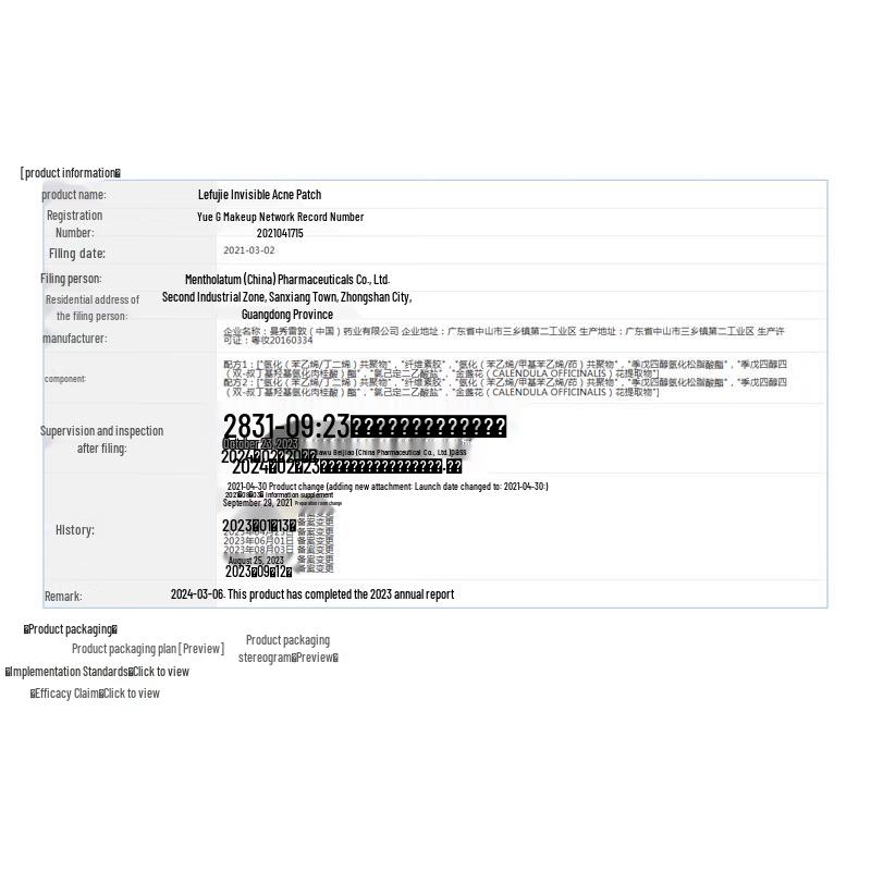 Mentholatum Invisible Acne Patches