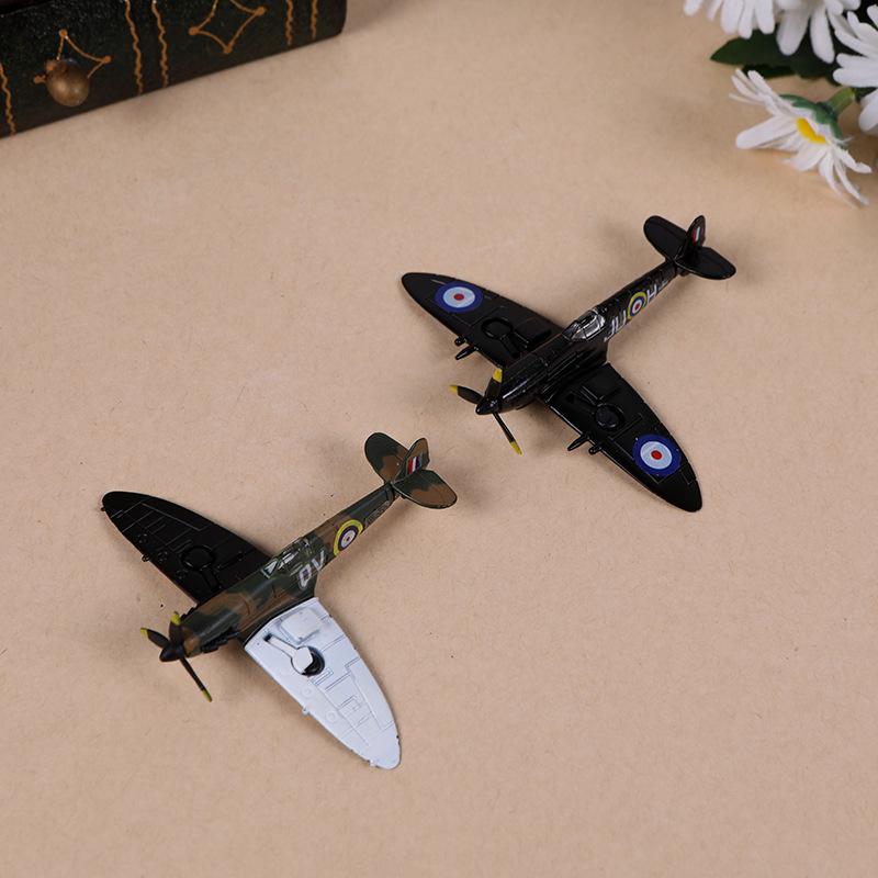 Doll House Mini Alloy Assembly Airplane Model Photo Scene Decoration Assembly Toys