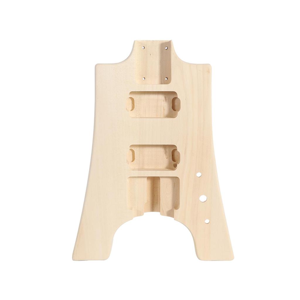 Btuty DIY Unfinished Electric Guitar Kit Guitar Assembly Kit Guitar Kit Guitar Barrel Blank Wooden Guitar Body Replacement Parts Basswood Body Maple
