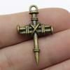 Large Crosses Detailed Religious Charm Antique Bronze Zinc Alloy Jewelry Making Supplies Necklace Making DIY Charms