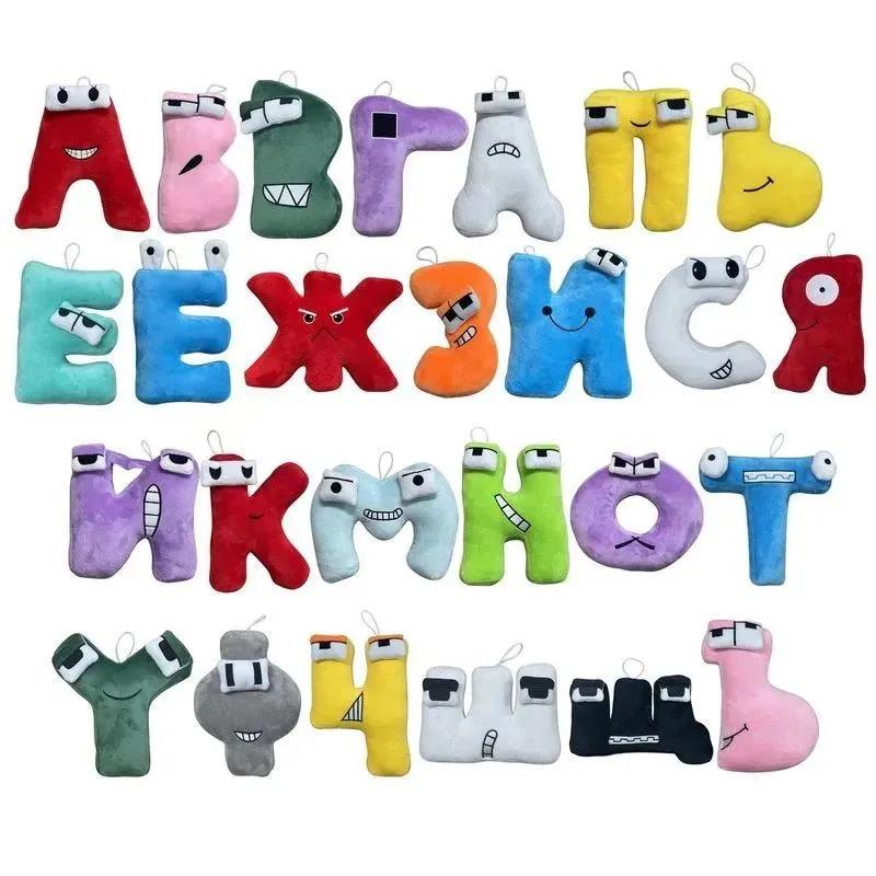 Cyrillic Alphabet lore Plyšové hračky Ukrajinská abeceda Bavlnené plyšové hračky pre deti