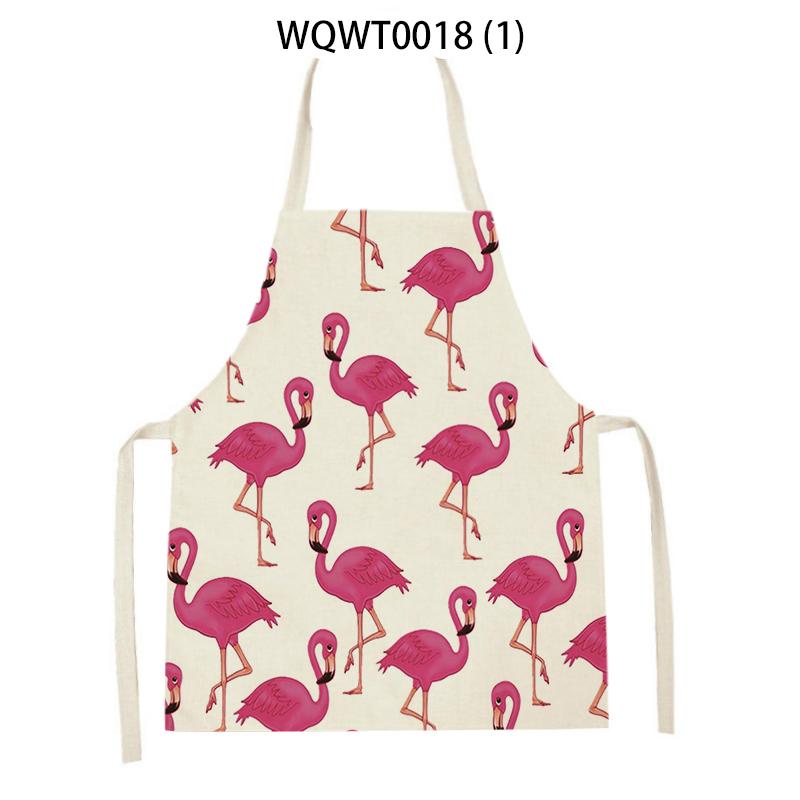 Lovely Animal Dog Printed Linen Sleeveless Kitchen Aprons Women Men Home Cooking Baking Waist Bib Dachshund Cleaning Aprons