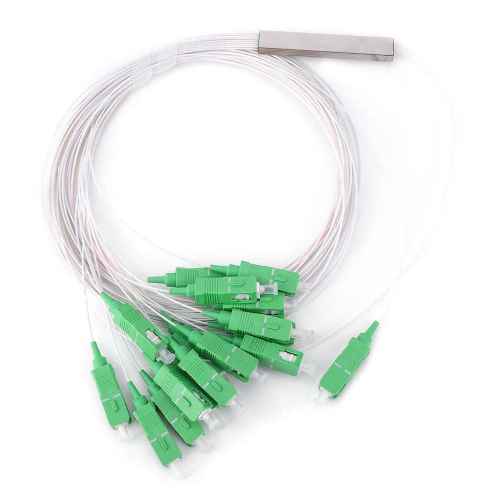 Micro Fiber Optic Splitter 1x16 0.9SM SM SC APC PLC Type Optical Splitter 1260 1650nm