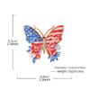 Beautiful 250Th Anniversary Butterfly Brooch Featuring US Flag Art Sturdy Alloy Jewelry