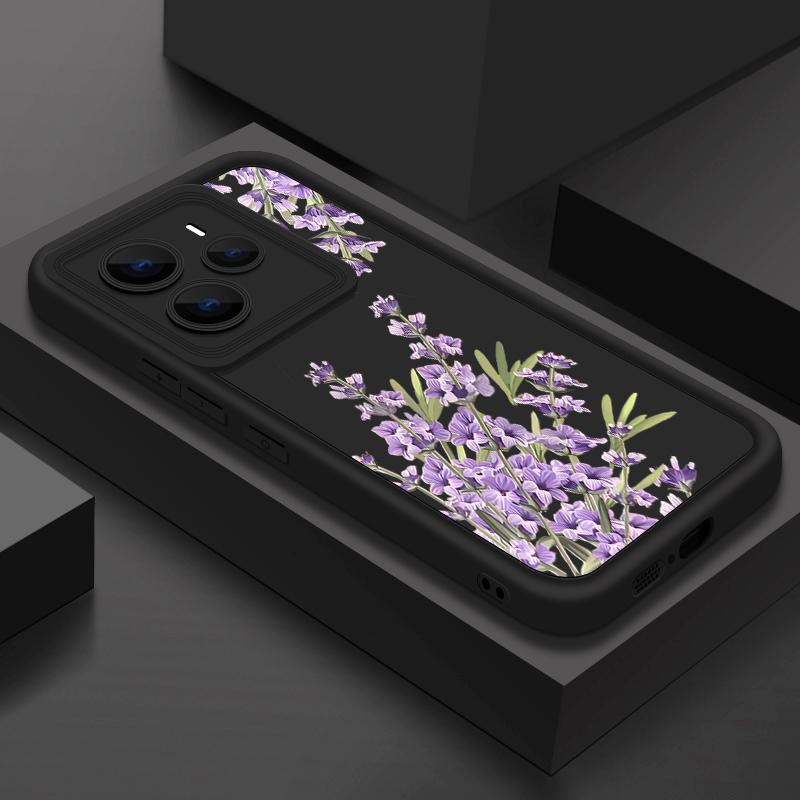 

Матовый мягкий чехол с цветочным узором для Xiaomi 14T Pro 13T Redmi Poco X7 F6 Pro X6 Note 14 Pro 13 12 11 TPU защита линз противоударный силиконовый чехол для телефона Xiaomi Poco C65 4G чёрный