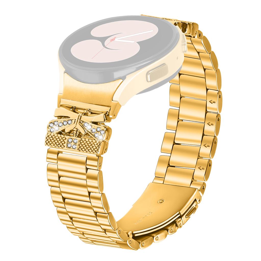 Metal Strap with Quick Release Connector for Samsung Galaxy Watch 5 Pro 45mm/5/5 Active/4/4 Classic/4 Active Butterfly Watch Band
