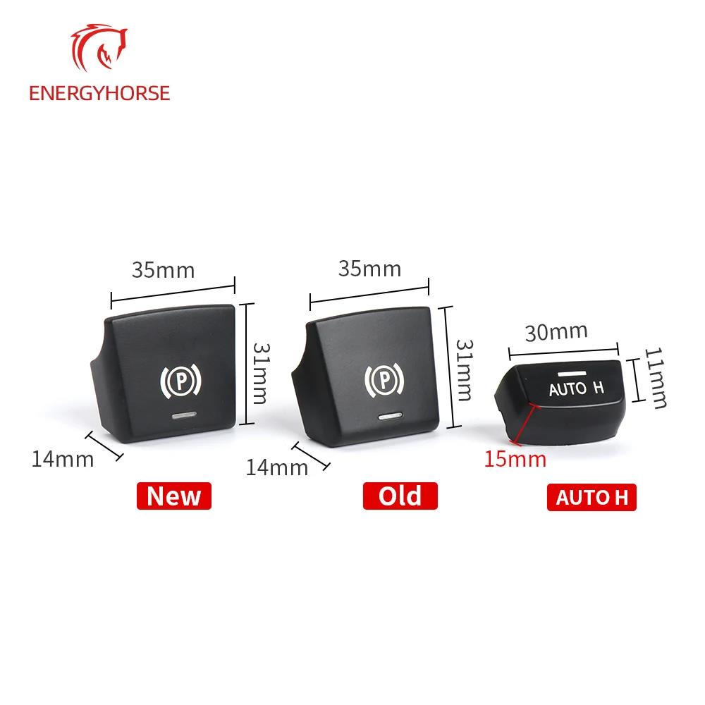 Car Electronic Handbrake Parking Brake P Auto H Button Switch Cover Replacement for BMW X5 X6 F15 F16 Relays 5