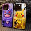 Pikachu P-Pokemon Gengar Hard Phone Case for iPhone 17 Air 16 15 11 12 14 13 Pro Max XS X XR Plus 8 7 SE 2020 Shockproof Cover
