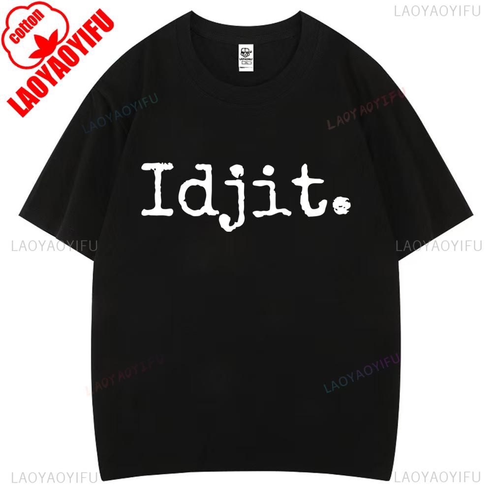 Vtipný Humor Jsem Obklopený Idjity Nadpřirozeno Bobby Singer Televizní Grafická Trička Žena Muž Vysoce Kvalitní Bavlněné Tričko Ležérní