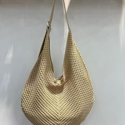 Single-shoulder Bag, Women's Summer Beach Bag, Niche Hollowed-out Fashionable Tote Bag