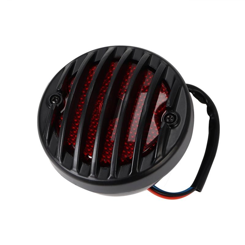 A16P-Brake Signal Tail Light Rear License Plate Holder Lamp Mount For Bobber Cafe Racer Cruiser Honda Shadow