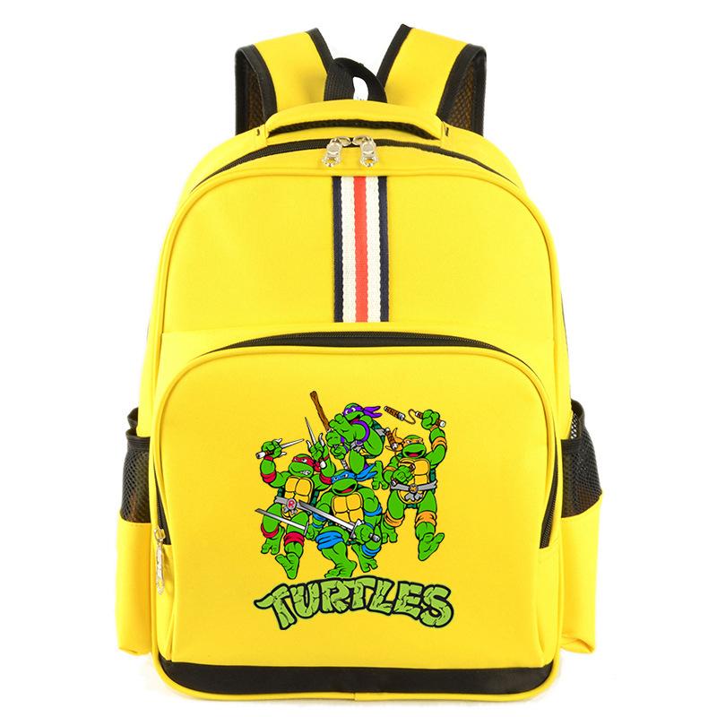Hot Sale Teenage Mutant Ninja Turtles Cartoon Printed Backpack Elementary and Secondary School Students Outdoor Leisure Large Capacity