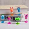 6Pcs Cute Monster Spring Jumping Dolls Toys for Kids Birthday Party Favors Baby Shower Pinata Fillers Gift Bag Carnival Prizes