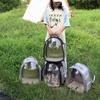 Transparent Breathable Cat Bag  Portable Space Capsule Backpack  Cat Bag  Pet Carrying Backpack