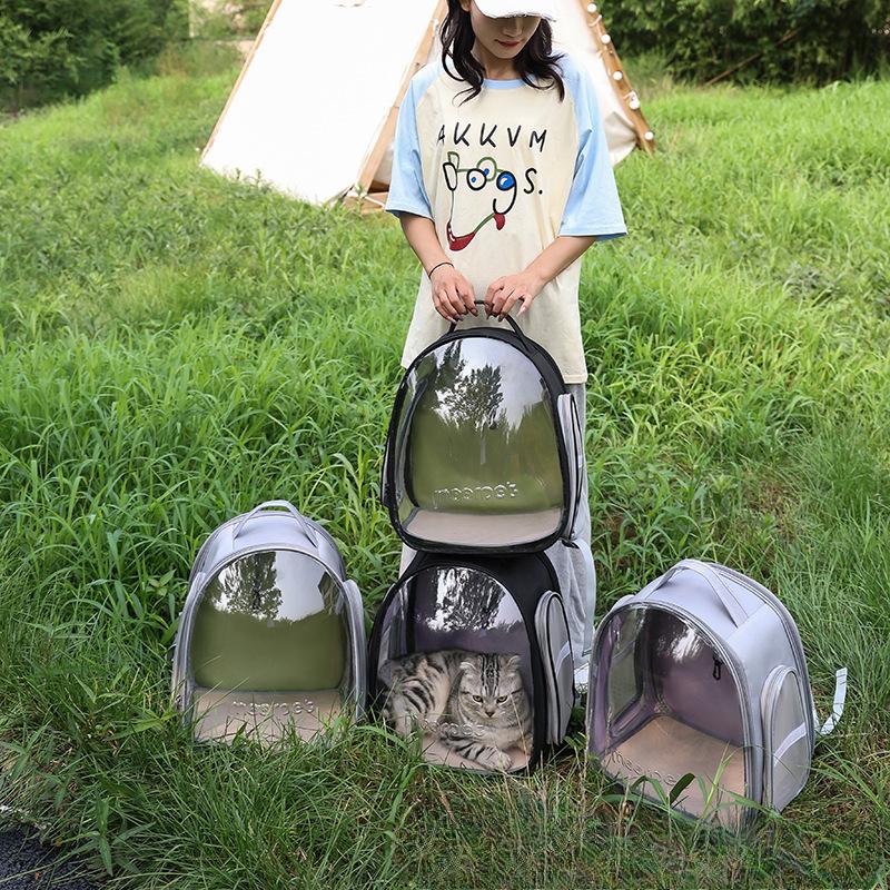 Transparent Breathable Cat Bag  Portable Space Capsule Backpack  Cat Bag  Pet Carrying Backpack