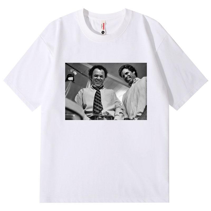 Maglietta Stampata Divertente Film Step Brothers Unisex Moda Unisex Vintage Manica Corta T-shirt Estiva Casual Larga 100% Cotone Magliette