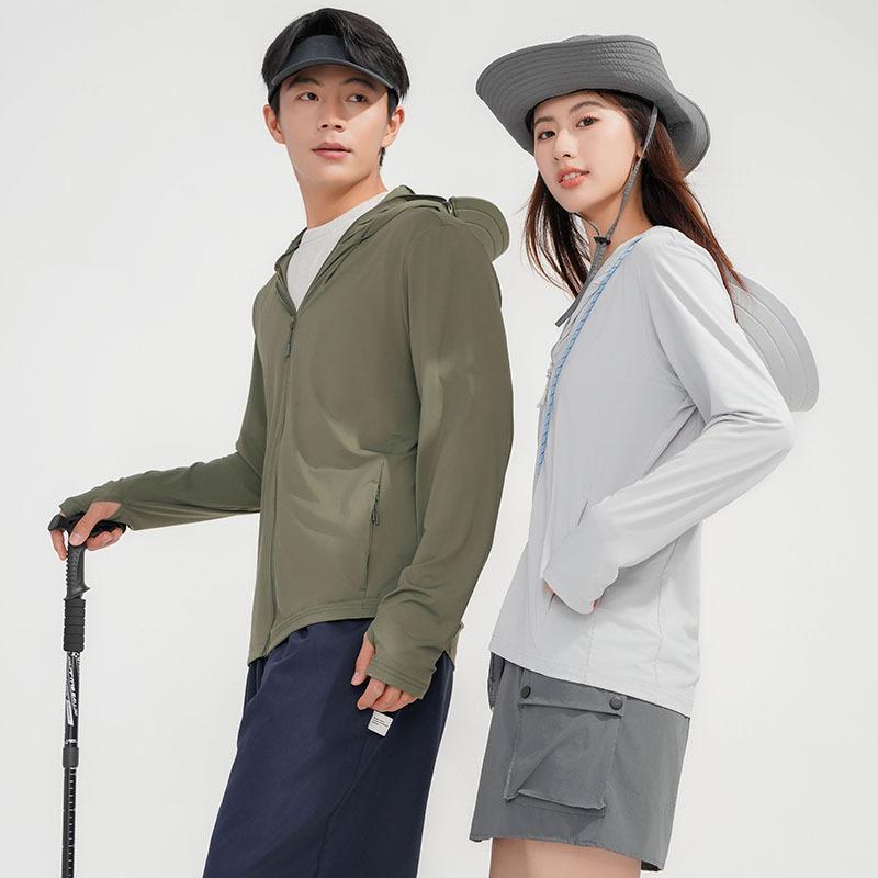 Upf10 + Ice Silk Sunscreen Clothing Women's 1011 New Summer Light and Thin Sunscreen Clothing Men's UV-proof Breathable Jacket
