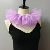 Victoriaanse Stijlen Afneembare Gaas Nepkraag voor Peuter Meisje 3 Lagen Tule Nekkraag Sjaal Capes Clown Cosplay Choker