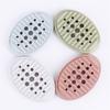 Silicone Soap Dish Storage Holder Tray Drain Soap Box Bathroom Accessories