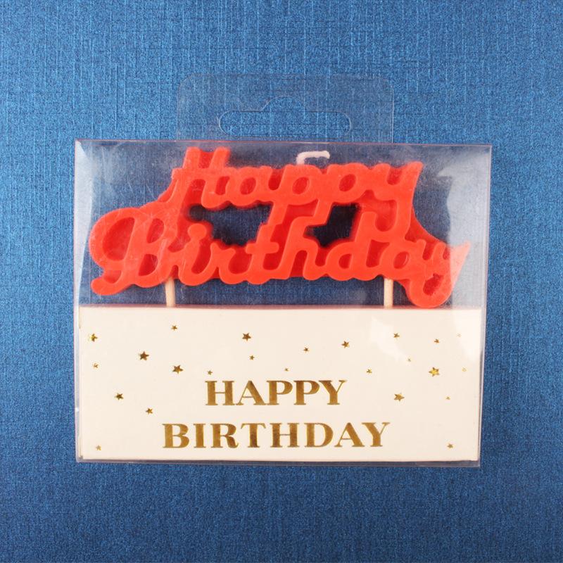 Happy Birthday Letter Cake Candles for Birthday Party Supplies Mini (Under 3 )