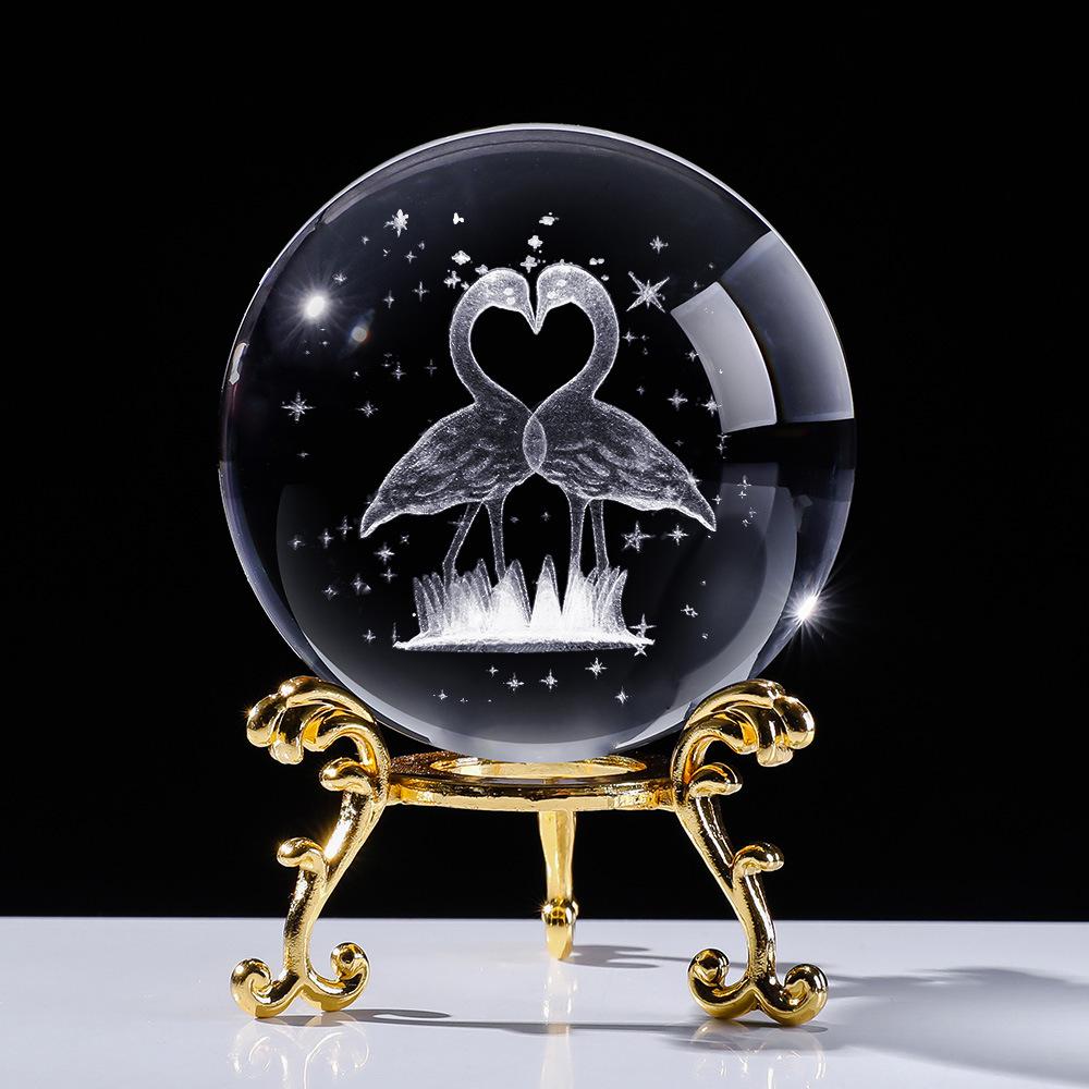 

3D хрустальный шар с подставкой, планета, лазерная гравировка, глобус Солнечной системы, астрономический подарок, подарок на день рождения, стеклянная сфера, украшение для дома