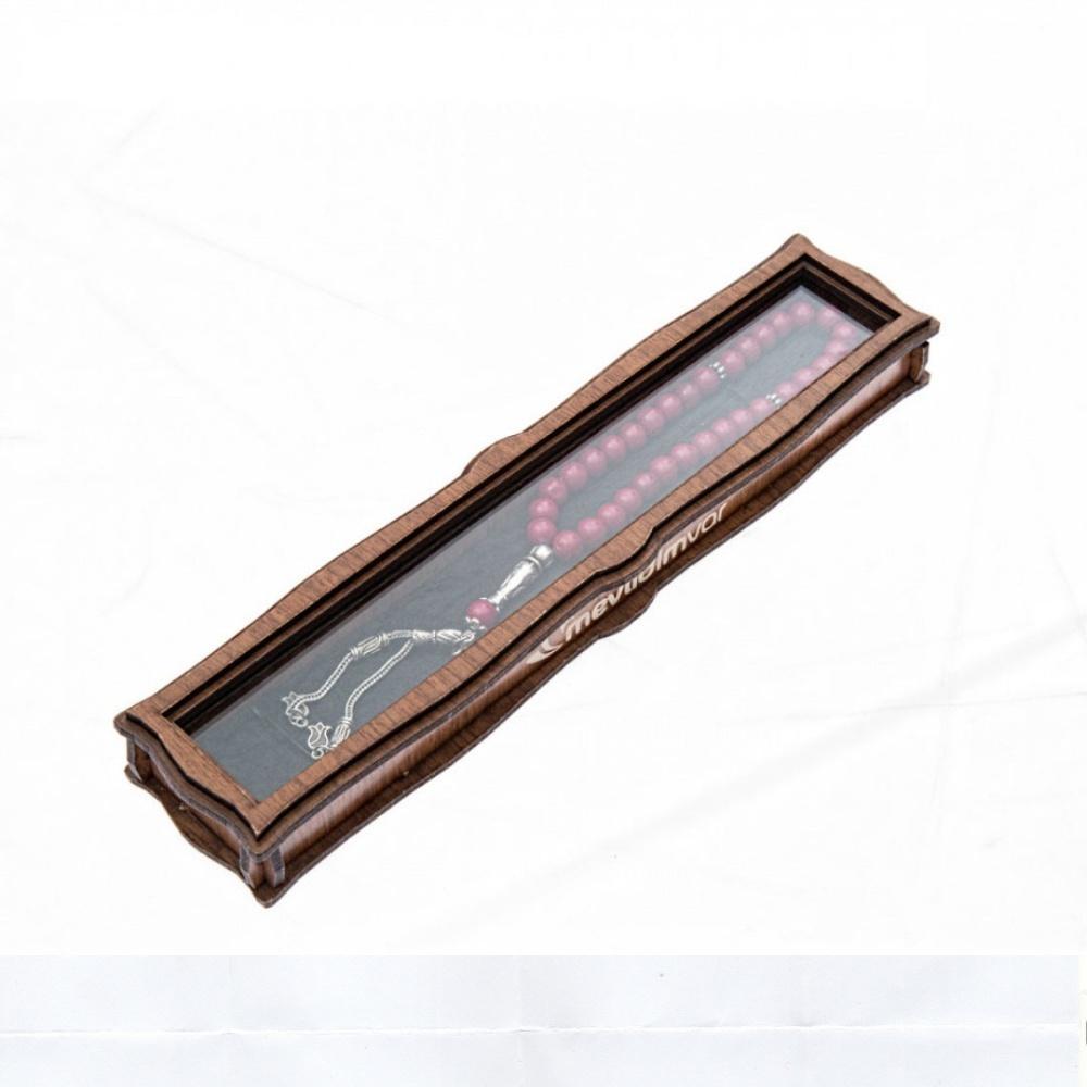 Hochwertiges Tasbih mit personalisierbarer Holzkiste | 33 Perlen Tasbeeh | Islamische Geburtstagsgeschenke | Vatertagsgeschenk | Islamisches Geschenk für Freund