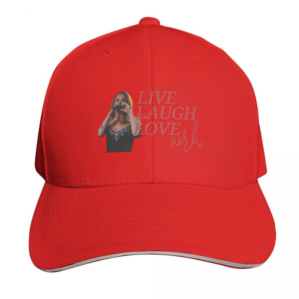 Live Laugh Love Adele Baseball Cap Hat Unisex golf hat genuine Wild Ball Hat black Womens Hats For The Sun Unisexs