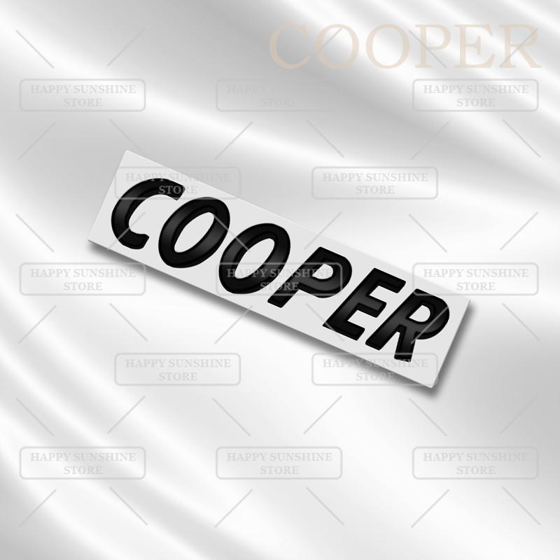 

3D Metal Cooper S D Rear Tailgate Boot Badge Car Sticker Trunk Body For MINI T36 JCW Black Letters Emblem Decoration Accessory