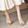 Fashion 2025 Women's One-piece Sandals, Spring and Summer New  High Heels, Slim Heels, Versatile and Sexy Women's Shoes