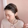 Double Layer Thin Metal Hair Hoop Spring Shape Men Hair Bands Fashion Wave Shape Headband  Daily